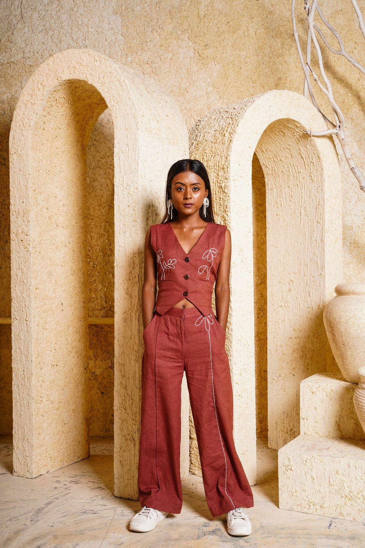 Grace Cotton Vest Set - Image 2