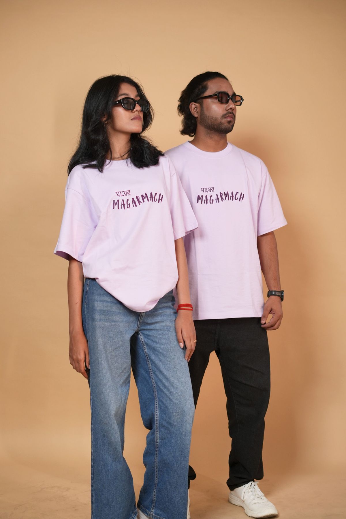 Magarmach Lavender Printed Oversized Tshirt - Image 2