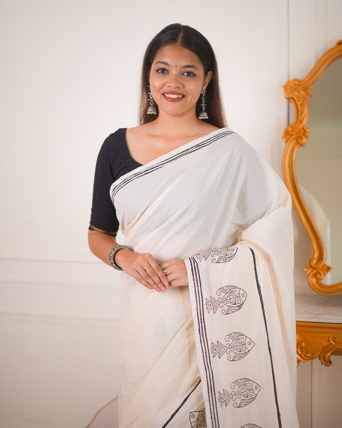 Motsho Konya Cotton Saree