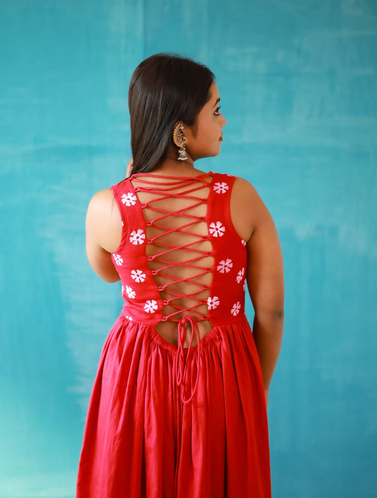 Phuljhuri Laal Corset Dress - Image 2