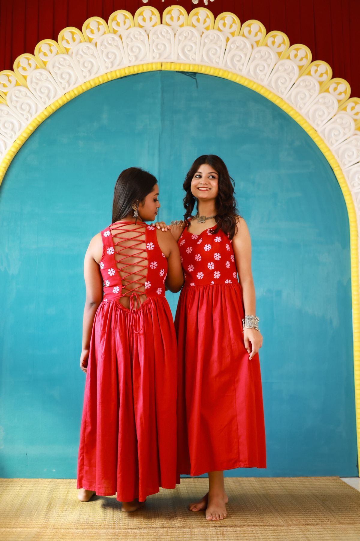 Phuljhuri Laal Corset Dress - Image 6