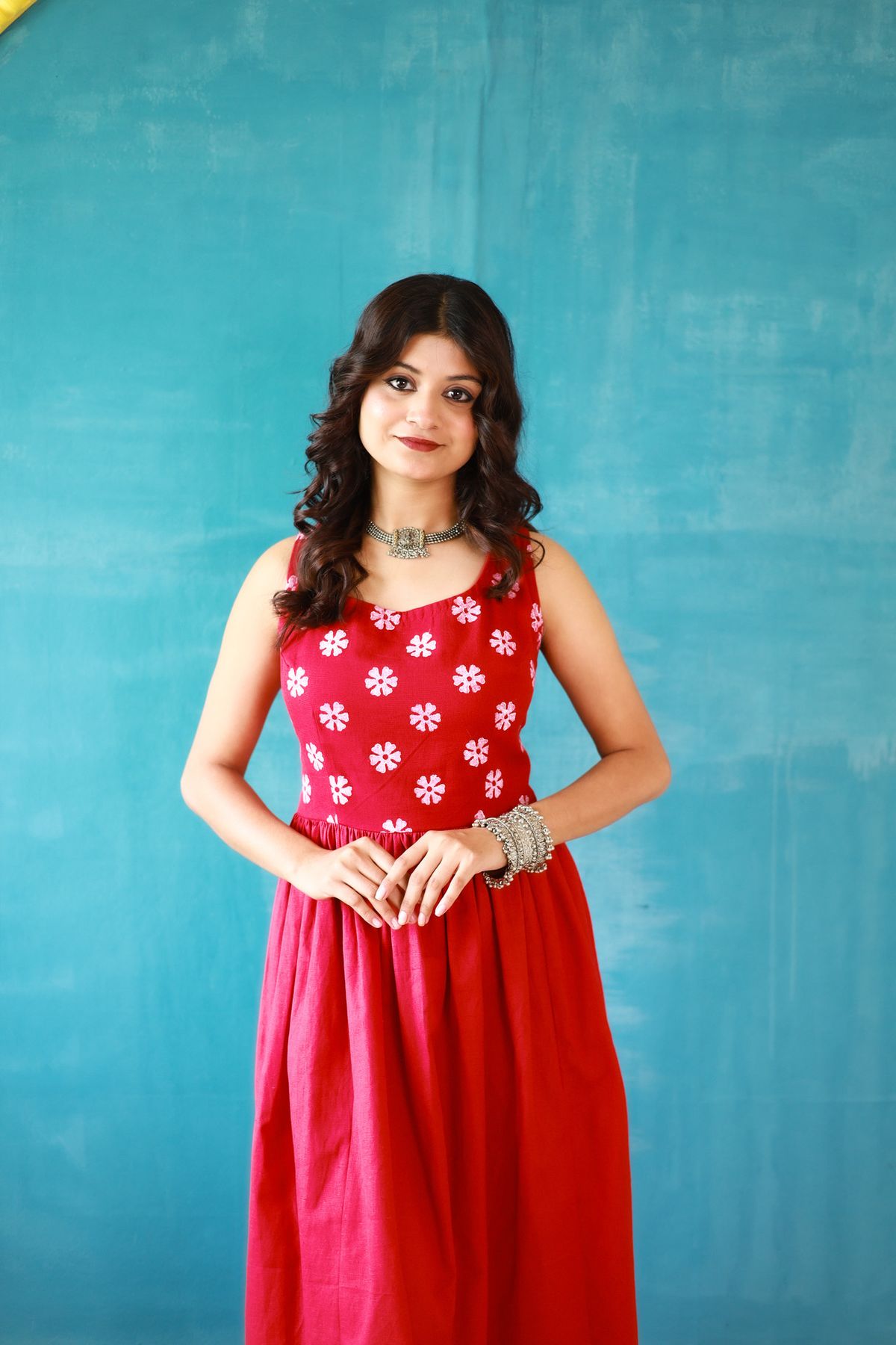 Phuljhuri Laal Corset Dress - Image 7