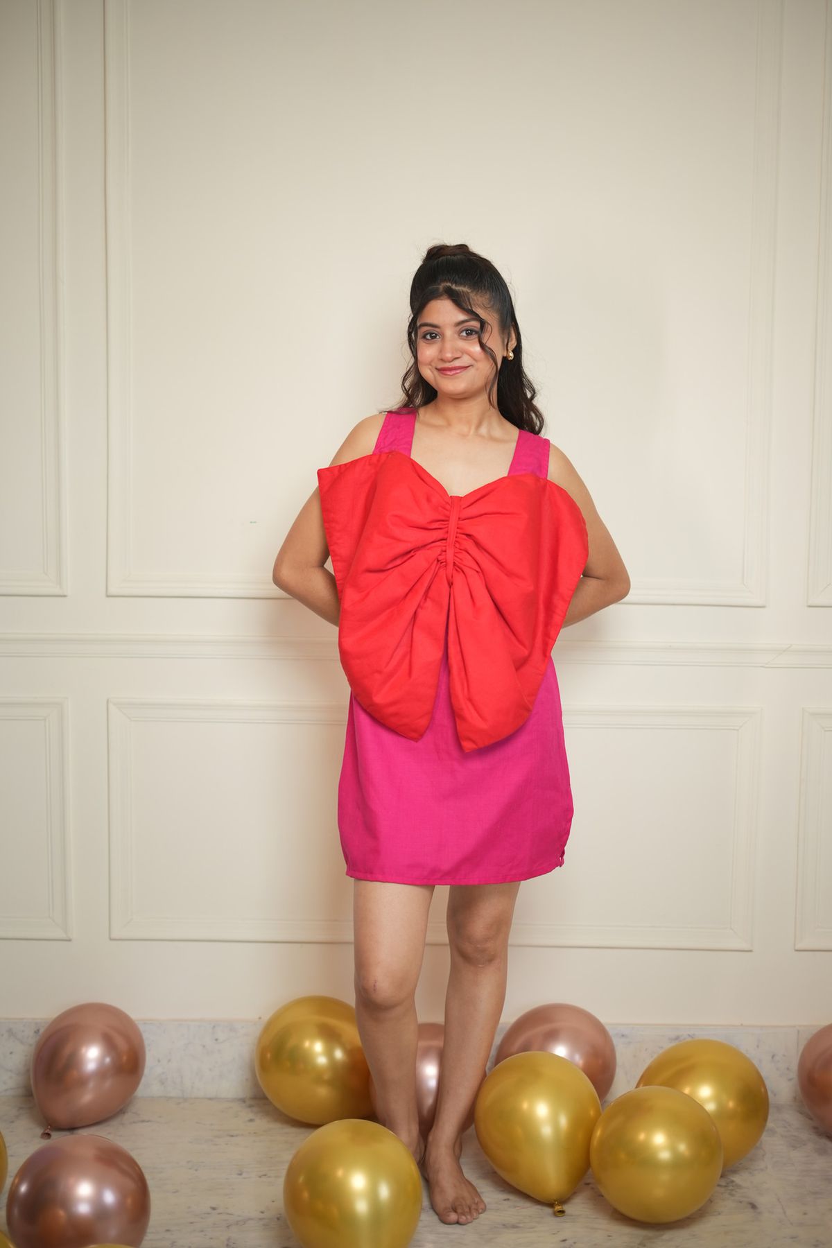 Red Ribbon Dress - Image 3
