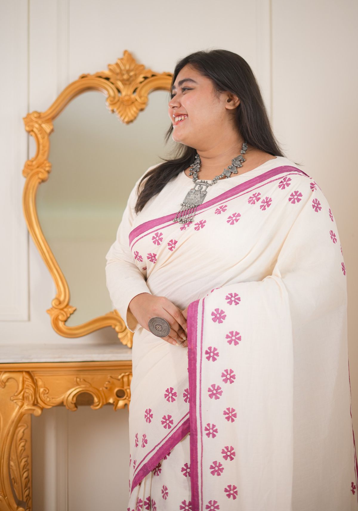 Shiuli Cotton Saree - Image 3