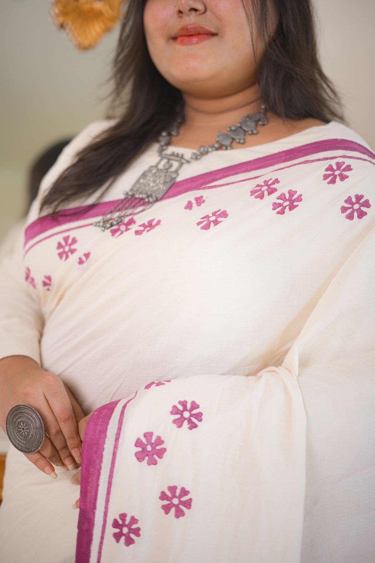 Shiuli Cotton Saree - Image 4