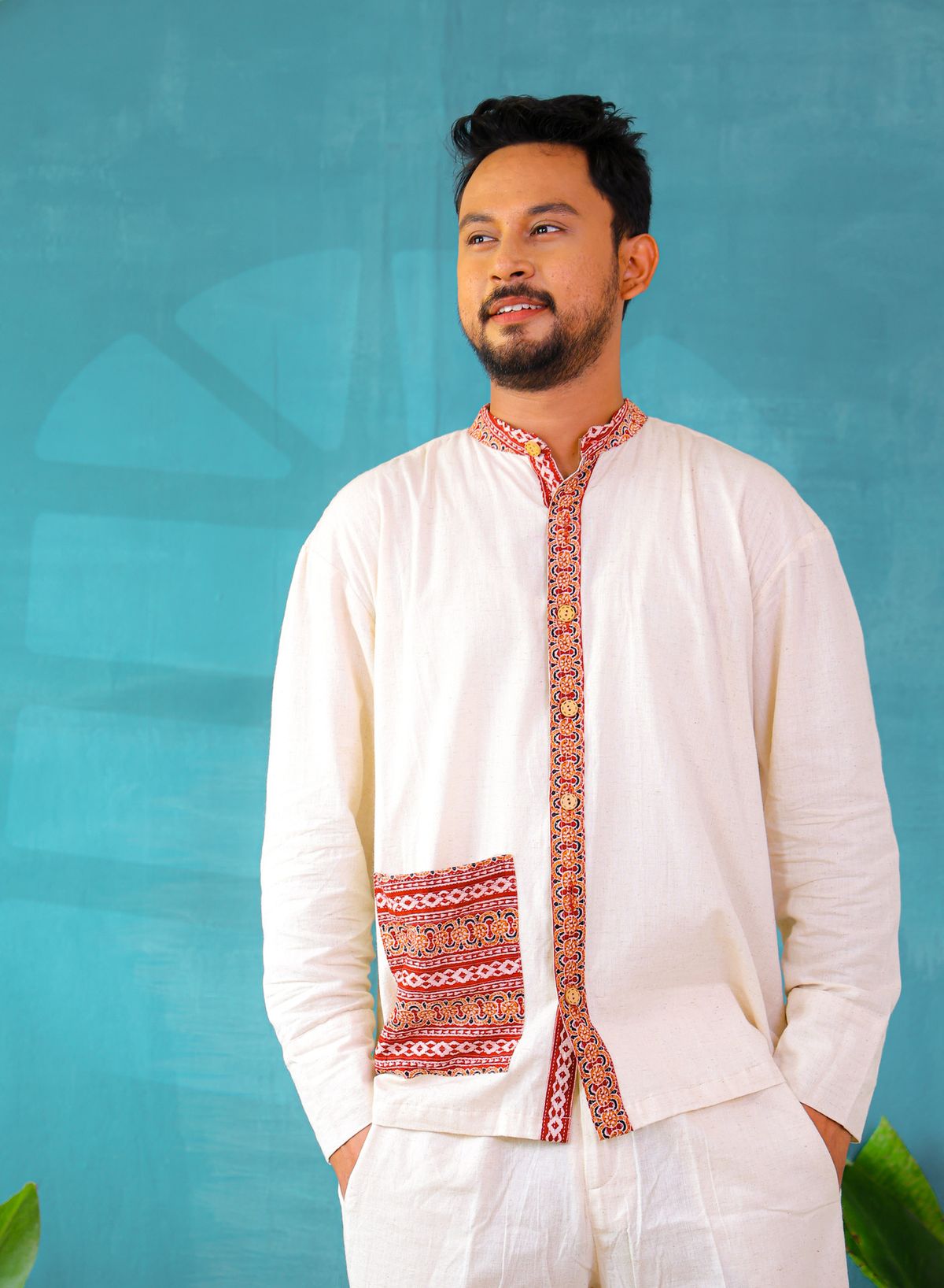 Shonkho Pradeep Men's Shacket