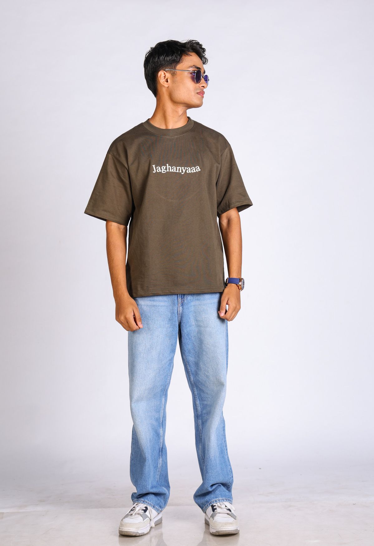 TeeZen: Jaghanyaa Olive Green - Image 4